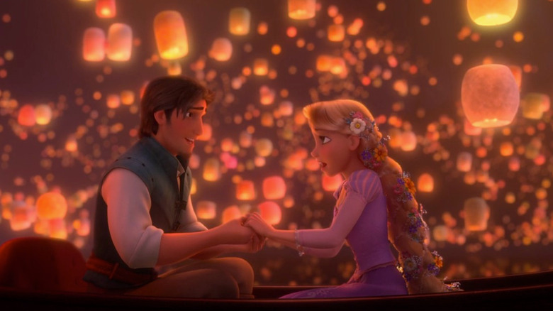 Zachary Levi and Mandy Moore in Tangled