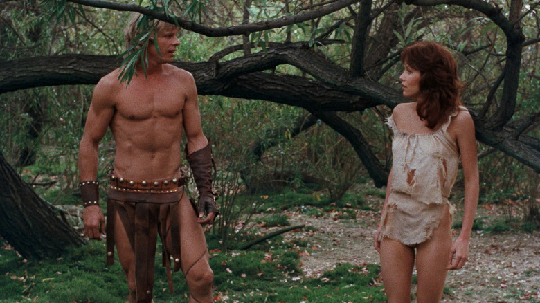 Marc Singer and Tonya Roberts in The Beastmaster