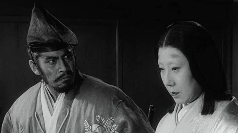 Toshiro Mifune and Isuzu Yamada in Throne of Blood