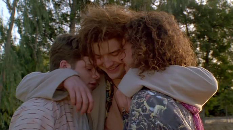 Sean Astin, Brendan Fraser, and Pauly Shore in Encino Man