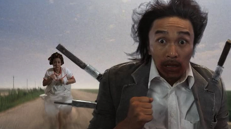 "Kung Fu Hustle" employed effects similar to anime and cartoons like Looney Tunes