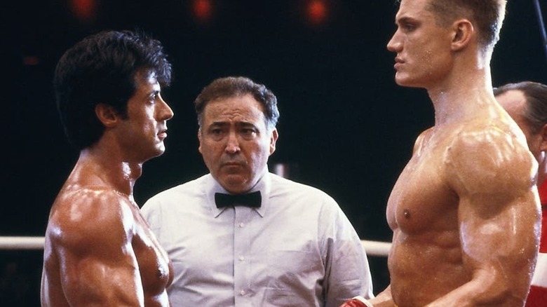 Rocky and Drago face off