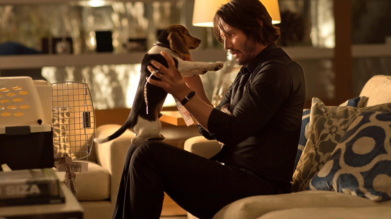 John Wick, John and his dog