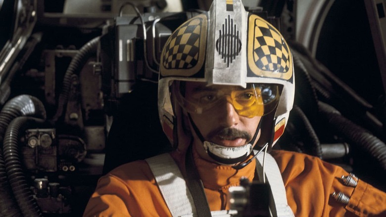 Biggs inside his X-Wing during the Battle of Yavin 4