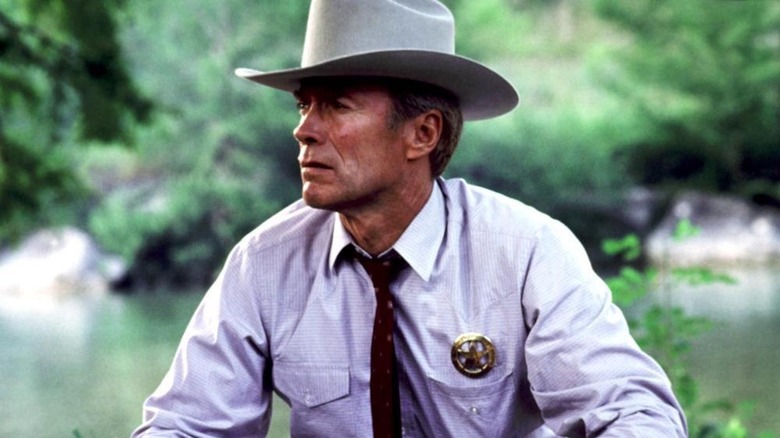 Clint Eastwood in uniform in A Perfect World