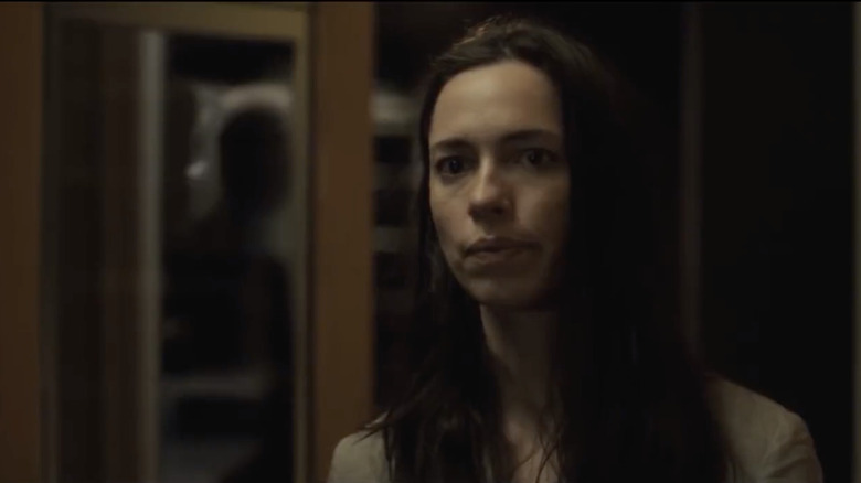 Rebecca Hall and the silhouette in the doorway