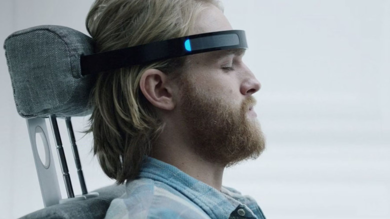 Wyatt Russell as Cooper in Black Mirror Playtest