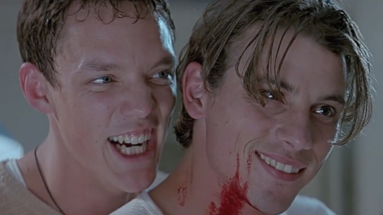 Stu Macher (Matthew Lillard) and Billy Loomis (Skeet Ulrich) in Scream (1996)