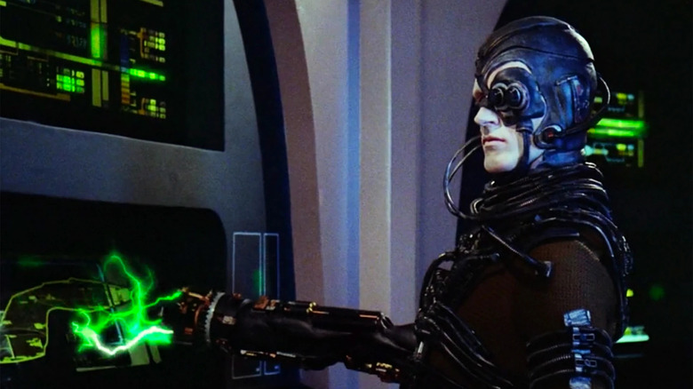 Q Who Star Trek Enterprise D Borg Drone