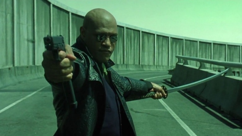 Laurence Fishburne as Morpheus in "The Matrix Reloaded"