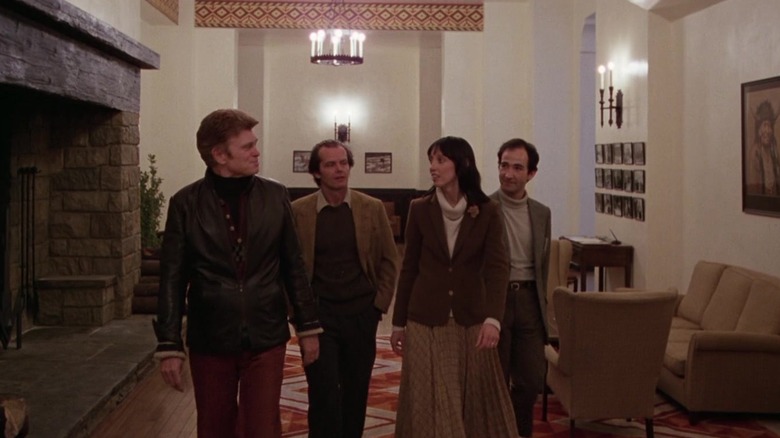 Barry Nelson, Jack Nicholson, Shelley Duvall, and Barry Dennen in The Shining