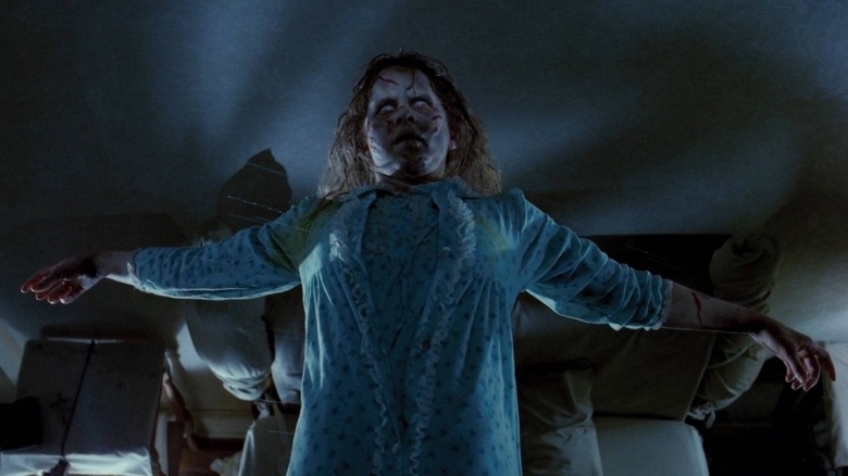 linda blair regan floating the exorcist