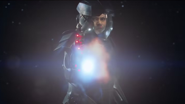 The Expanse Season 6 - Trailer Screenshot of Bobbie in armor