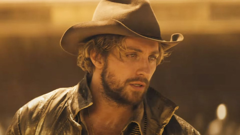 Aaron Taylor-Johnson como cowboy espacial em The Fall Guy