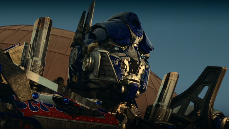 optimus prime movie face