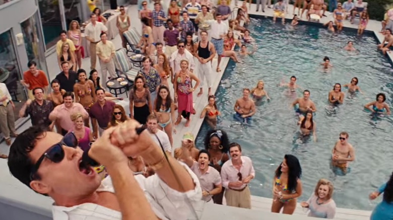 Jordan Belfort at a pool party