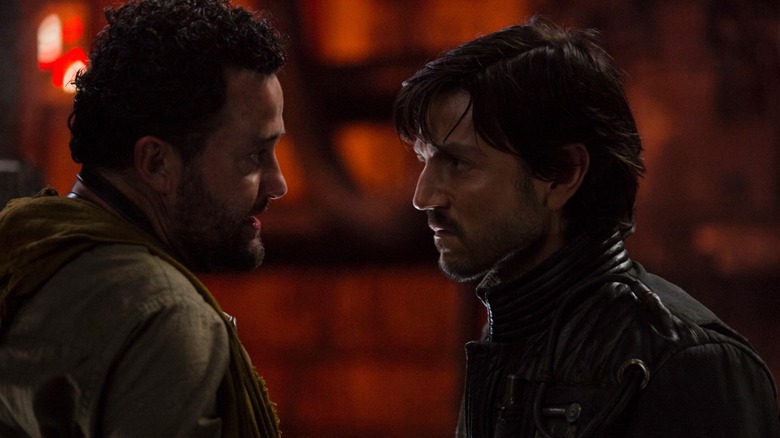 Diego Luna and Daniel Mays in Rogue One: A Star Wars Story