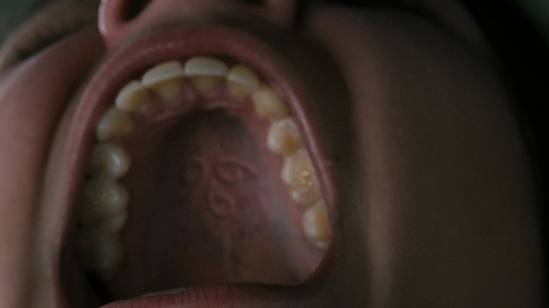 The First Omen birthmark mouth