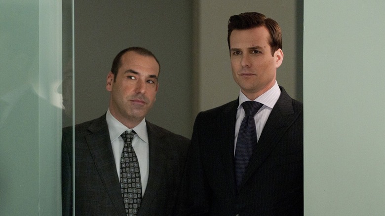 Gabriel Macht and Rick Hoffman in Suits 