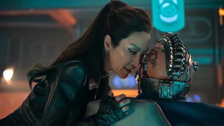 Philippa Georgiou interrogating an android in Star Trek: Section 31