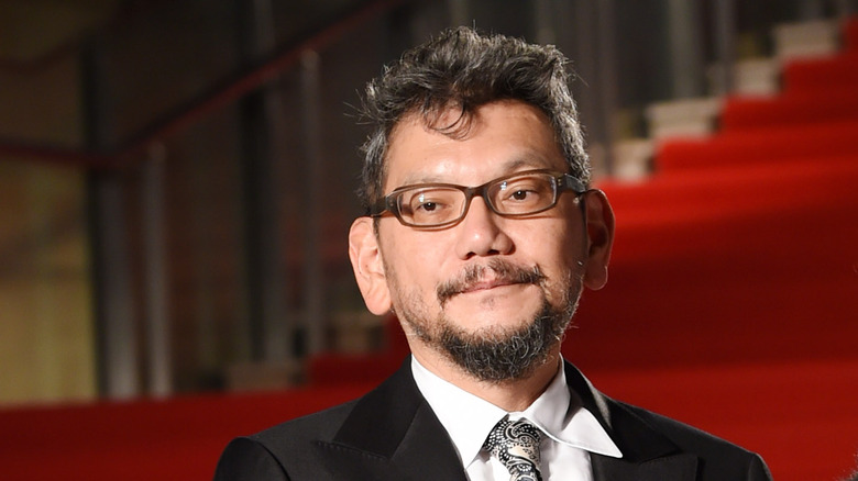 Evangelion creator Hideaki Anno on the red carpet