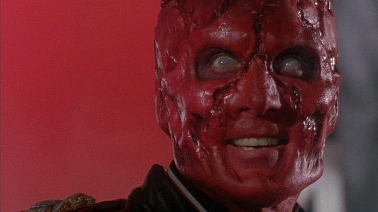 The red skull that is grilled in Captain America (1990)