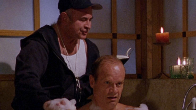 Bob Hoskins and Kelsey Grammer in Frasier