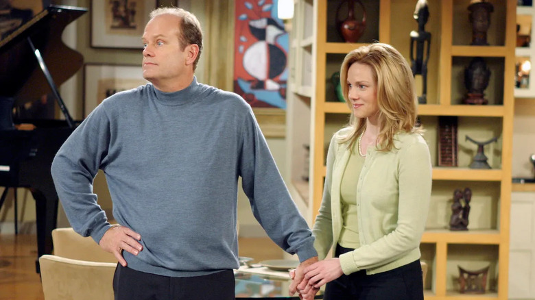 Kelsey Grammer and Laura Linney in Frasier