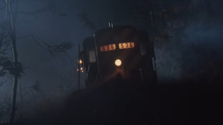 Derailed train in The Fugitive