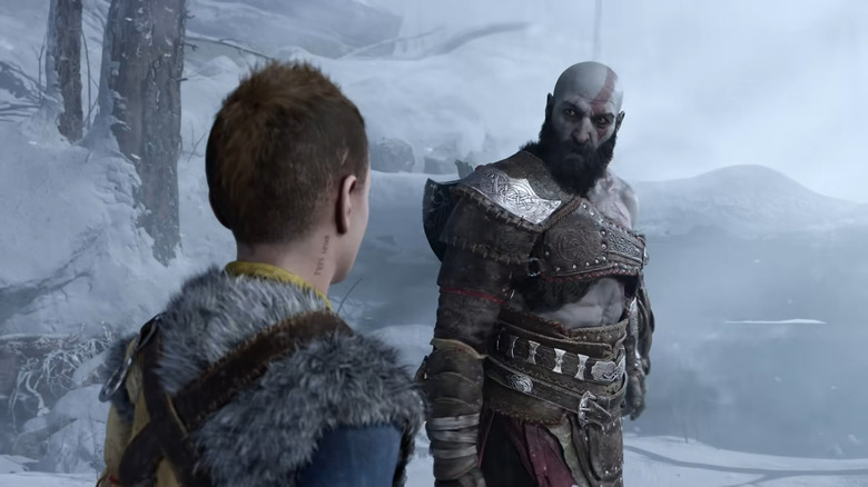 Atreus and Kratos in God of War: Ragnarök