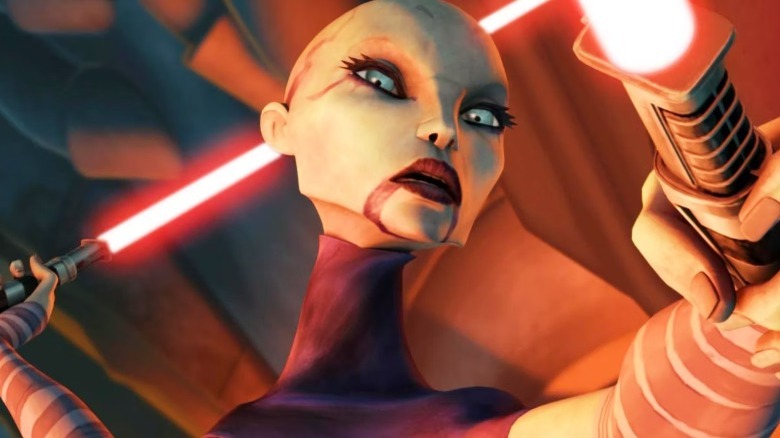 Asajj Ventress looking down