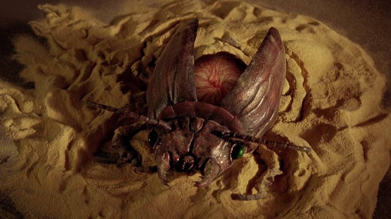 A very curious bug in David Cronenberg's "Naked Lunch."