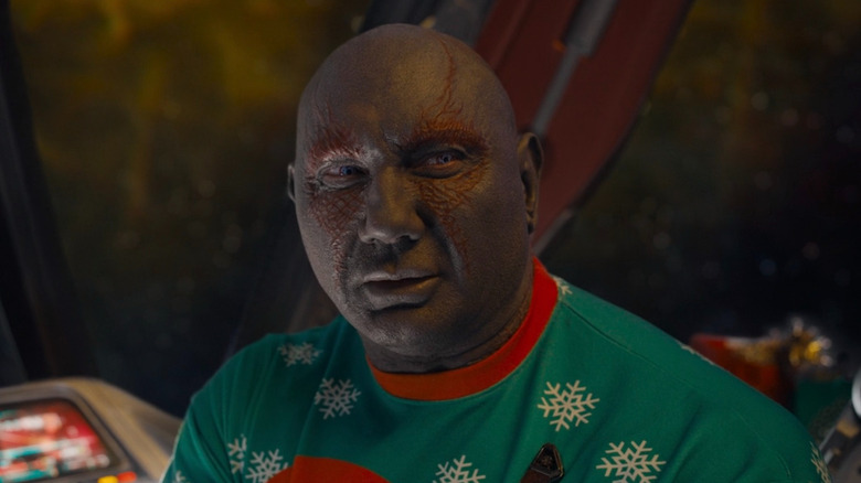 Dave Bautista as Drax in The Guardians of the Galaxy Holiday Special