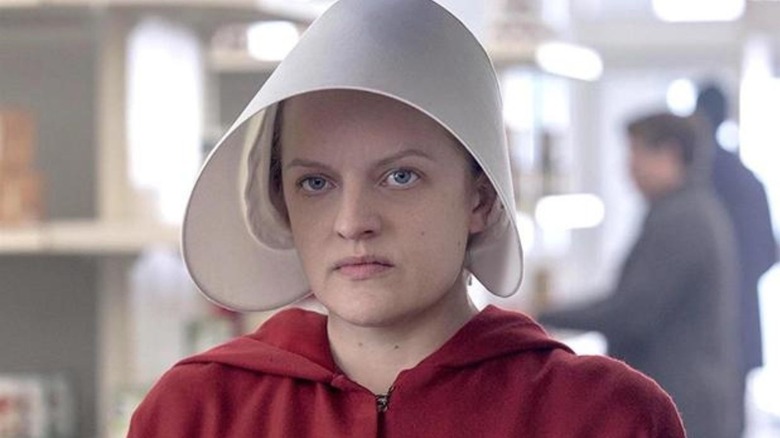 Elisabeth Moss as June in The Handmaid's Tale