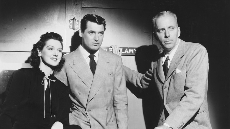 Howard Hawks, Cary Grant, and Rosalind Russell