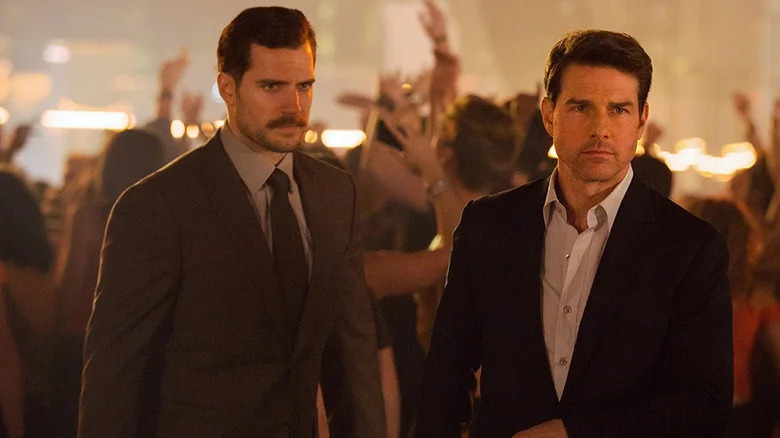 Ethan Hunt and August Walker stand side by side in Mission: Impossible — Fallout