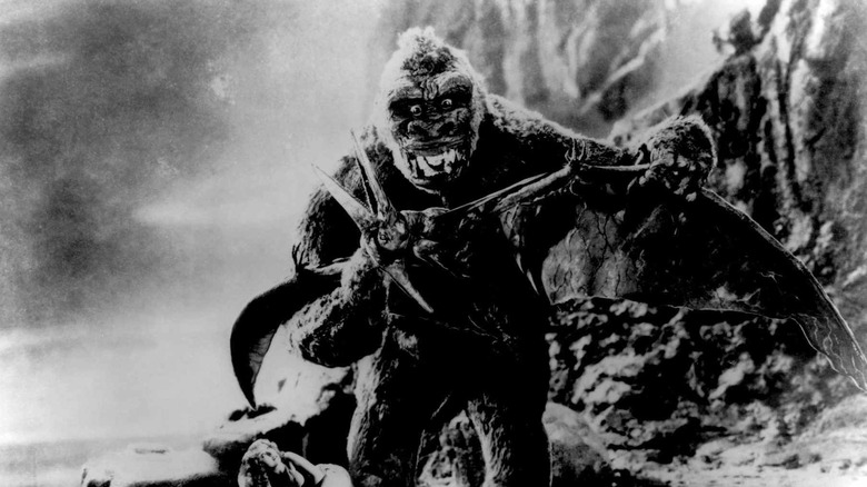 King Kong battles a Pteranodon in King Kong (1933)