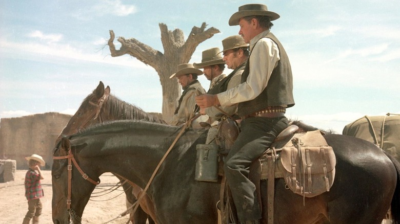 The core outlaw survivors led by Pike in The Wild Bunch