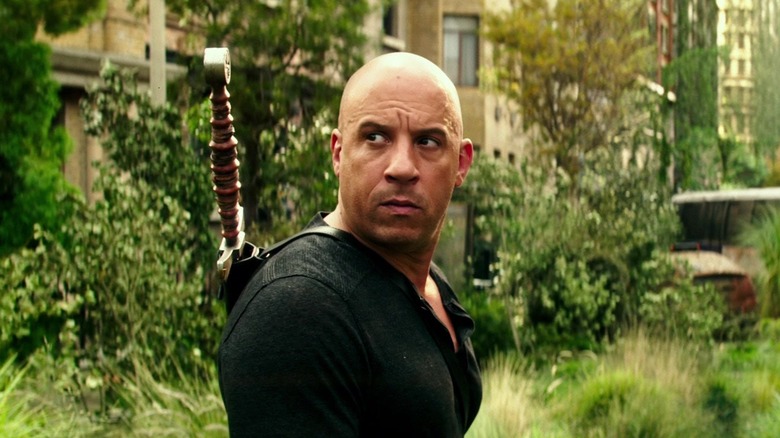 The Last Witch Hunter Kaulder stands with sword tied to back