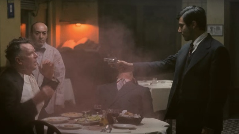 Michael Corleone shoots McCluskey in The Godfather