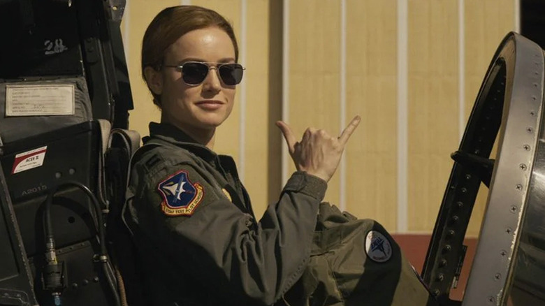 Larson as Carol Danvers in Captain Marvel