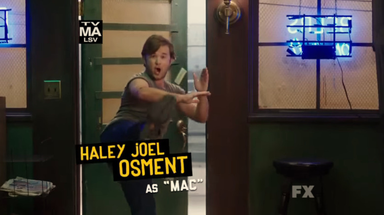 Haley Joel Osment in promo for It's Always Sunny in Philadelphia