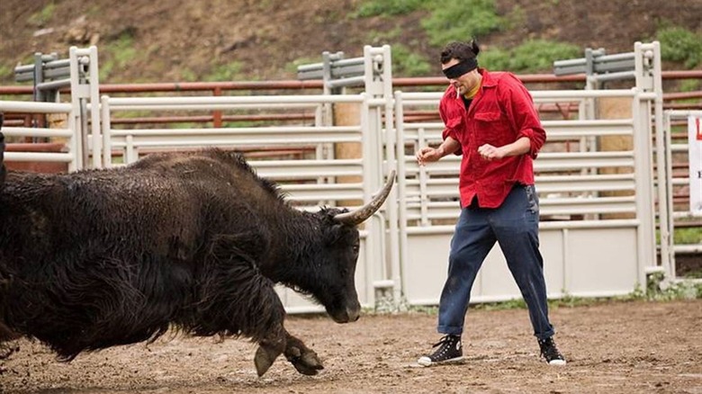 Jackass Number Two Johnny Knoxville bull stunt