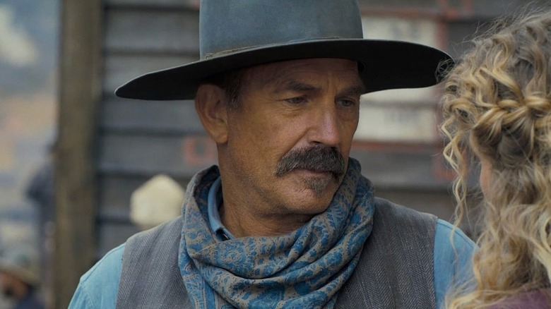 Kevin Costner sports the stache as Hayes Ellison in Horizon An American Saga Chapter 1