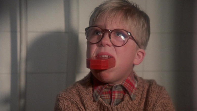 Ralphie eating soap in A Christmas Story