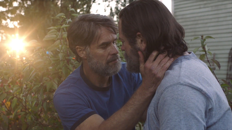 Murray Bartlett and Nick Offerman in The Last of Us