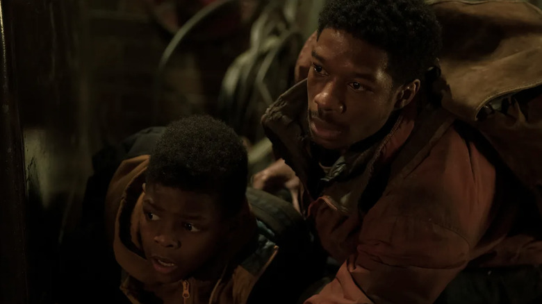 Lamar Johnson and Keivonn Woodard in HBO's The Last of Us