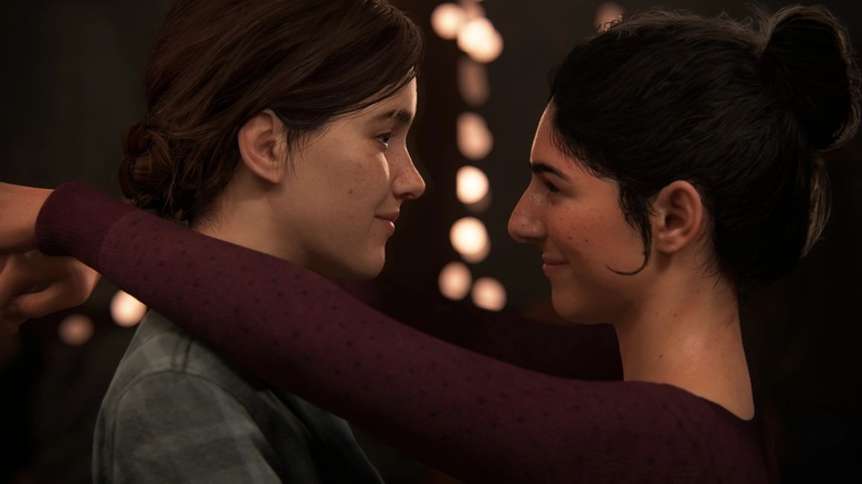 Ellie and Dina in The Last of Us Part II