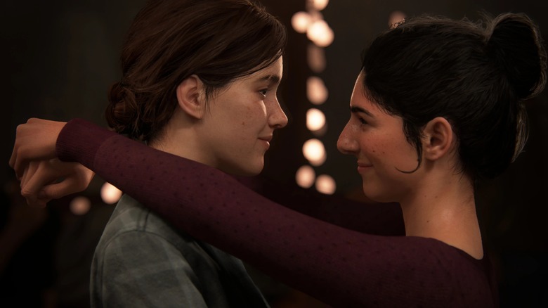 Ellie and Dina in The Last of Us Part II