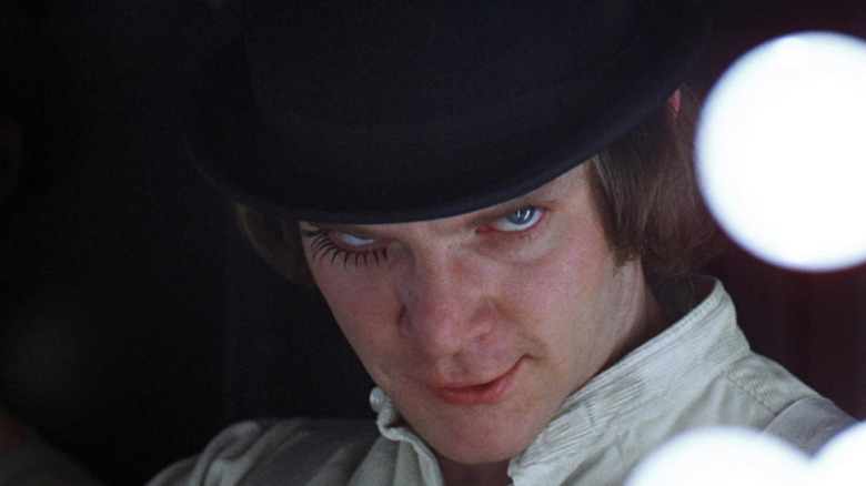 Malcolm McDowell in A Clockwork Orange